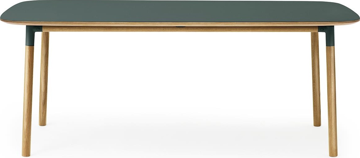 602838 Стол Form 95 x 200 см Зеленый / Дуб Норманн Копенгаген Normann Copenhagen 