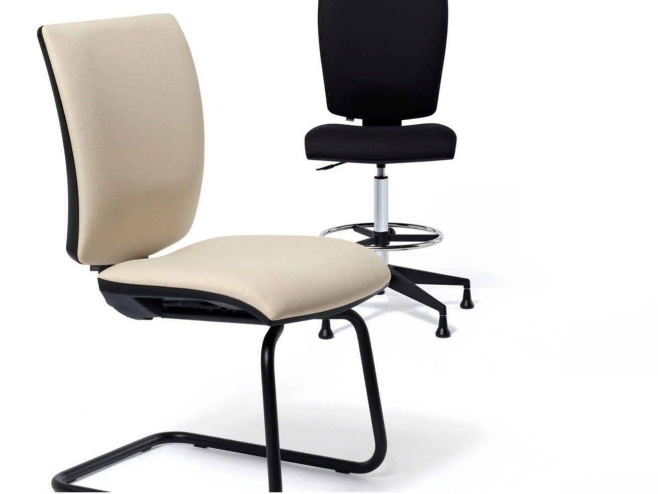 Тканевый консольный операционный офисный стул с подлокотниками Diemme Five ARCH-00063687 - Вид №1