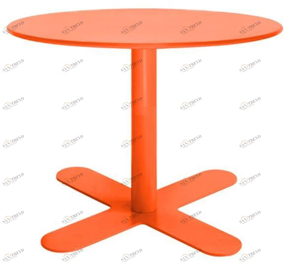 iSimar Круглый садовый стол из оцинкованной стали Antibes 9080 / 9081