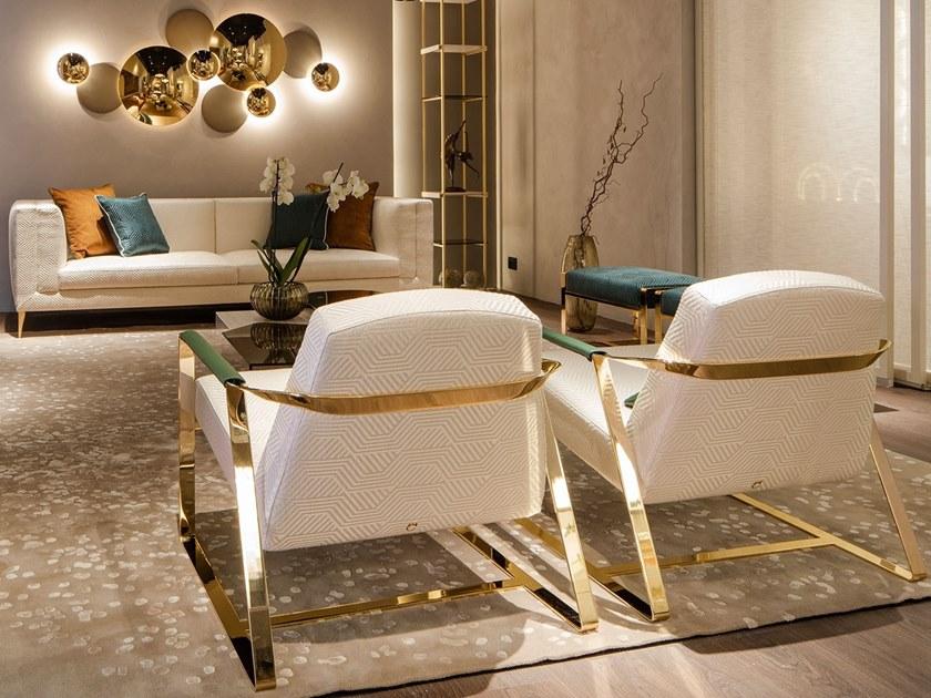 Paolo Castelli Стул из ткани с подлокотниками sun-id-1415885 - Вид №3