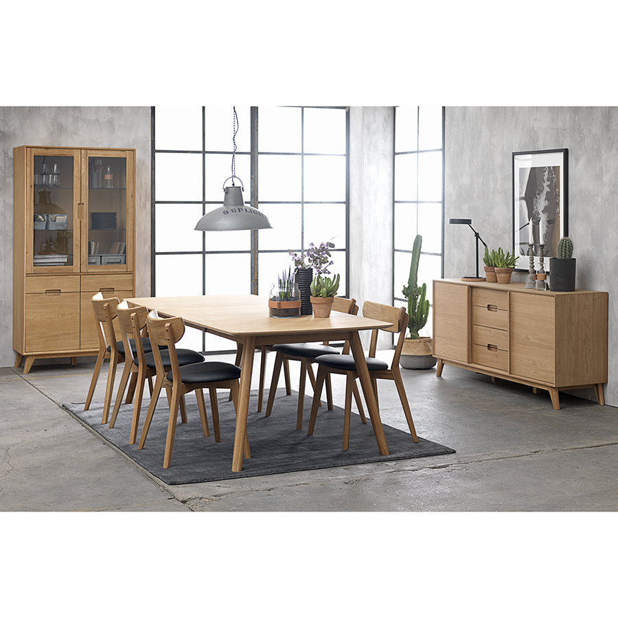 24730200 Комод , rho, 3 секции, 160х45х80,1 см Unique Furniture  - Вид №3