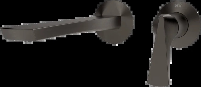 Смеситель для умывальника 72088 707 Gessi Ventaglio ЧЕРНЫЙ МЕТАЛЛ BR. PVD