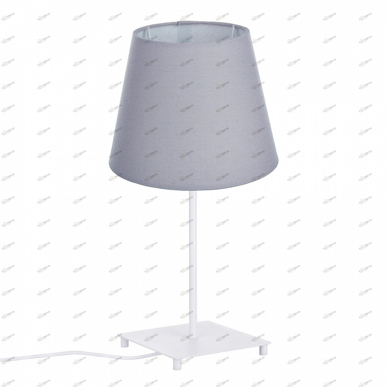 Настольная лампа с сиреневым абажуром белая TLL.201.01.01.WH+CL1.T004 33 ИДЕИ ИНТЕРЬЕРНЫЕ, КЛАССИЧЕСКИЕ 00-3973758 Белый;фиолетовый Santreyd 