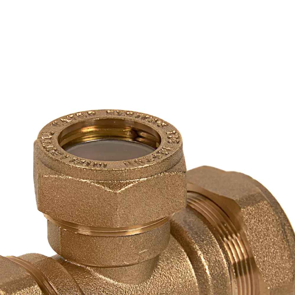 Тройник обжимной Neptun IWS 25х20х25 мм латунь STLM-2104880 - Вид №1