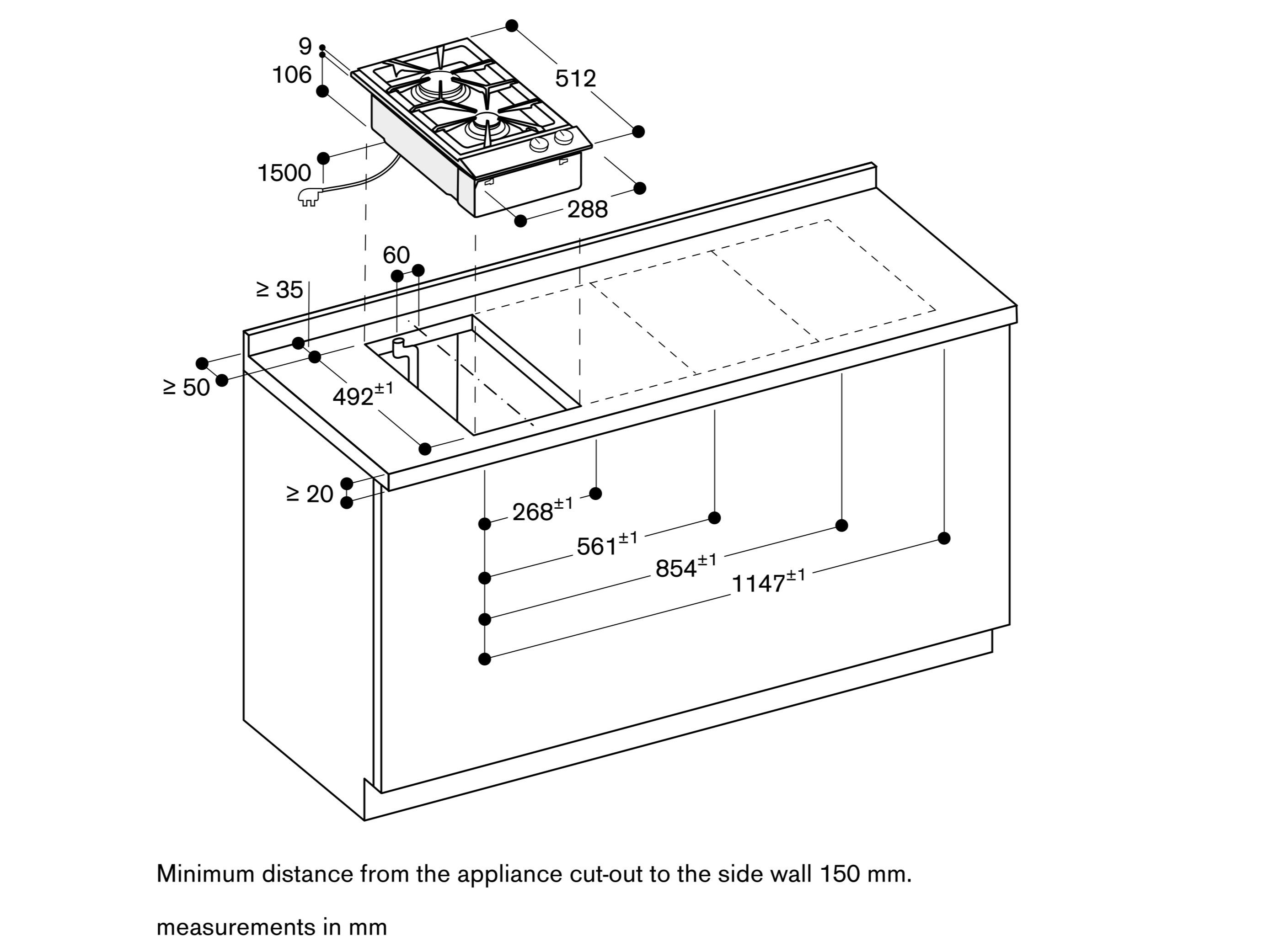 Стальная встраиваемая газовая плита GAGGENAU серия 200 ARCH-00037242 - Вид №4
