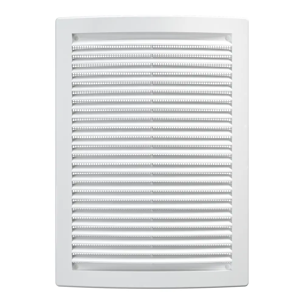 Вентиляционная решетка с сеткой Fonet 180x250 мм пластик цвет белый STLM-2170502 - Вид №1