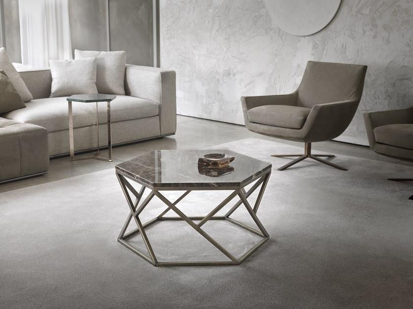 Marelli Шестиугольный мраморный журнальный столик для гостиной Tatlin sun-id-1371002 - Вид №5