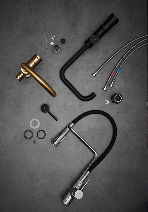 1382005 Кухонный Смеситель Verge Chrome Без Посудомоечной Машины Расстояние ... Hafa  Хромированный;Черный  - Вид №4