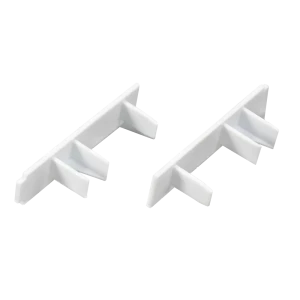 Заглушка торцевая INSPIRE для карнизов - белая ПВХ 20x80 мм 87768887