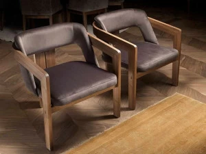 Arte Brotto Кожаное кресло с подлокотниками Leonardo L71n