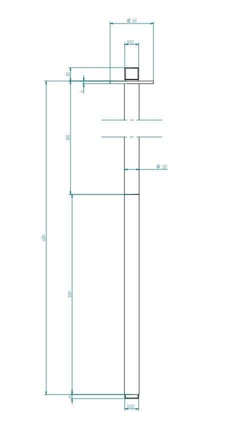 Потолочная душевая головка из нержавеющей стали Zazzeri Z316 MONO ARCH-00037267 - Вид №7