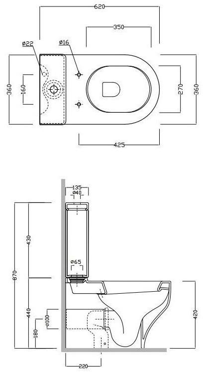 Компакт унитаз с бачком Белый Olympia Ceramica CLEAR Италия sun-id-1380796 - Вид №3