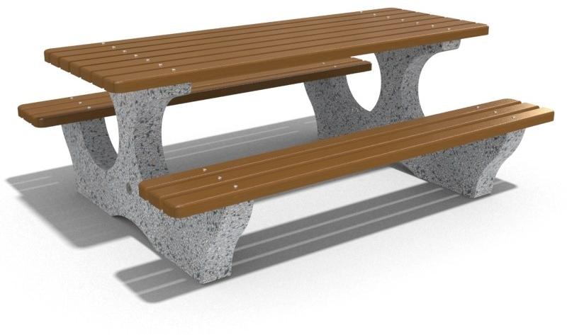ENCHO ENCHEV - ETE Стол для пикника из бетона и дерева  108  - Вид №3