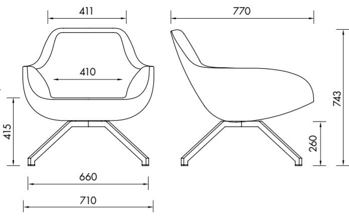 Кожаное кресло с подлокотниками ALMA DESIGN X Big ARCH-00018934 - Вид №2