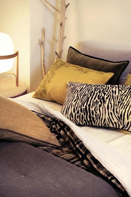 Élitis Прямоугольная подушка из льна со съемным чехлом Tiger sun-id-1503389 - Вид №3