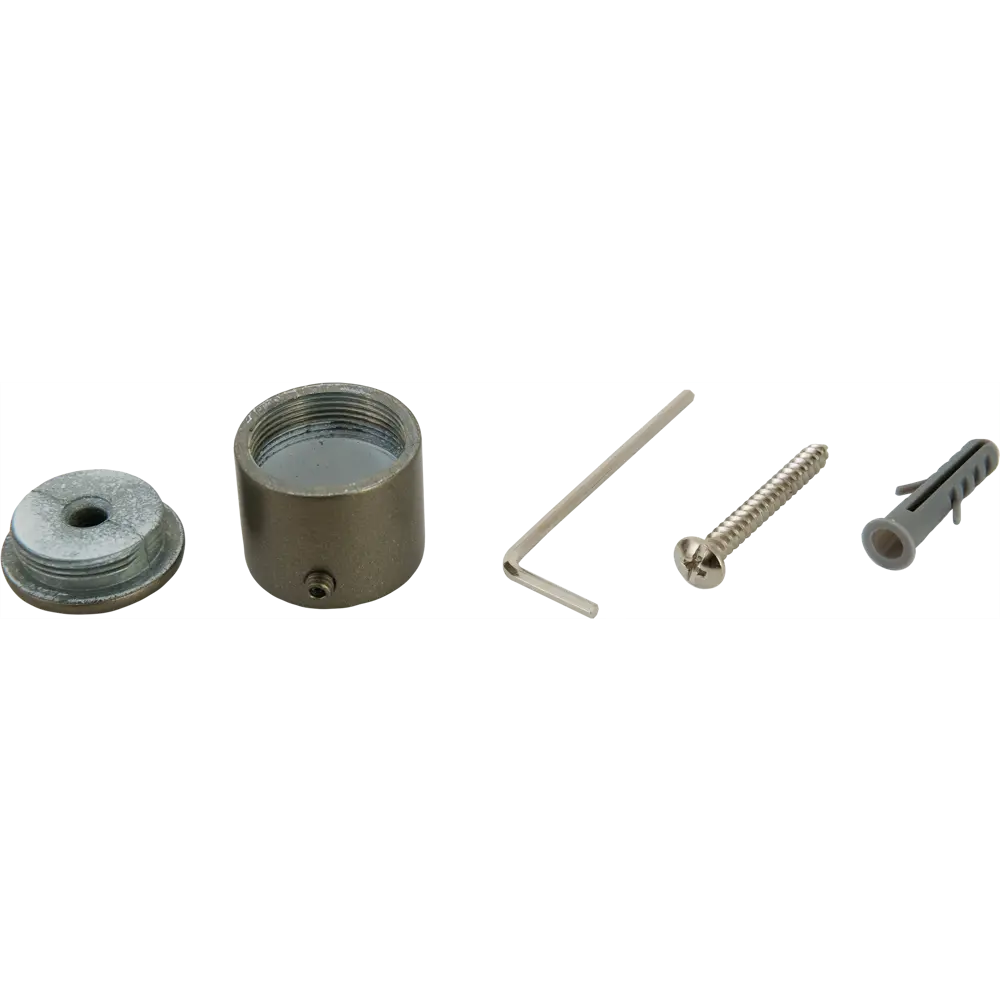 Держатель торцевой Orbis металл цвет графит 2 см STLM-2134471 - Вид №2