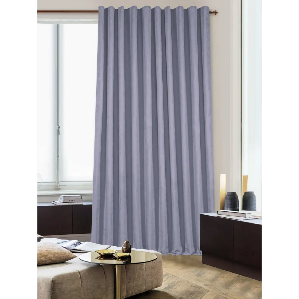Штора на ленте Рим 200x280 см цвет сиреневый MIAMOZA STLM-2035699 - Вид №3