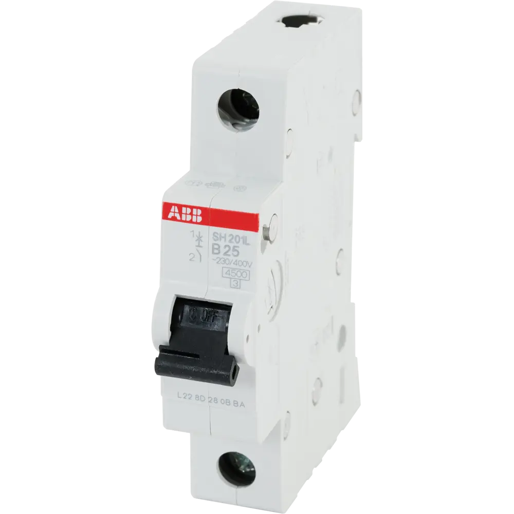 Автоматический выключатель ABB SH201L 1P B25 А 4.5 кА 2CDS241001R0254 STLM-2094600