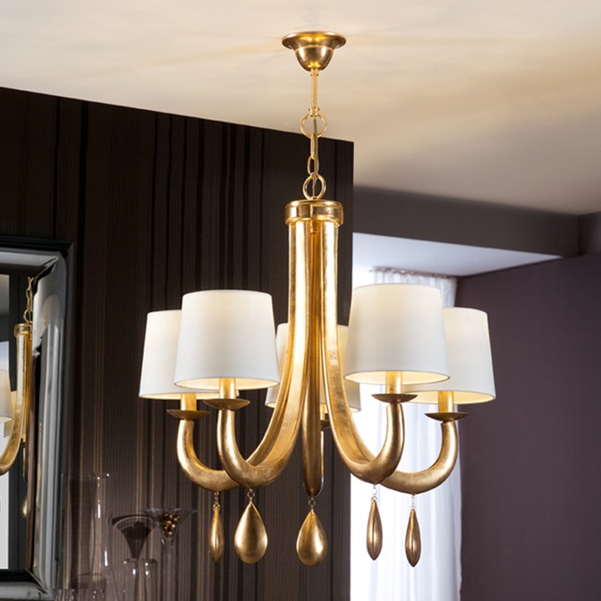 033562 Люстра 5L золотая Schuller Gracia