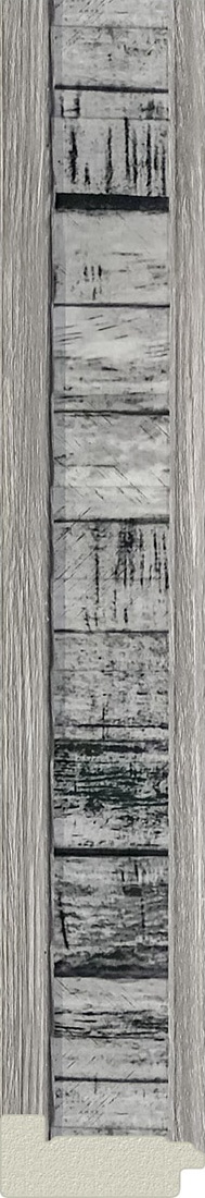 BY 7419 Зеркало в багетной раме - состаренное дерево 50 mm EVOFORM Octagon - Вид №3