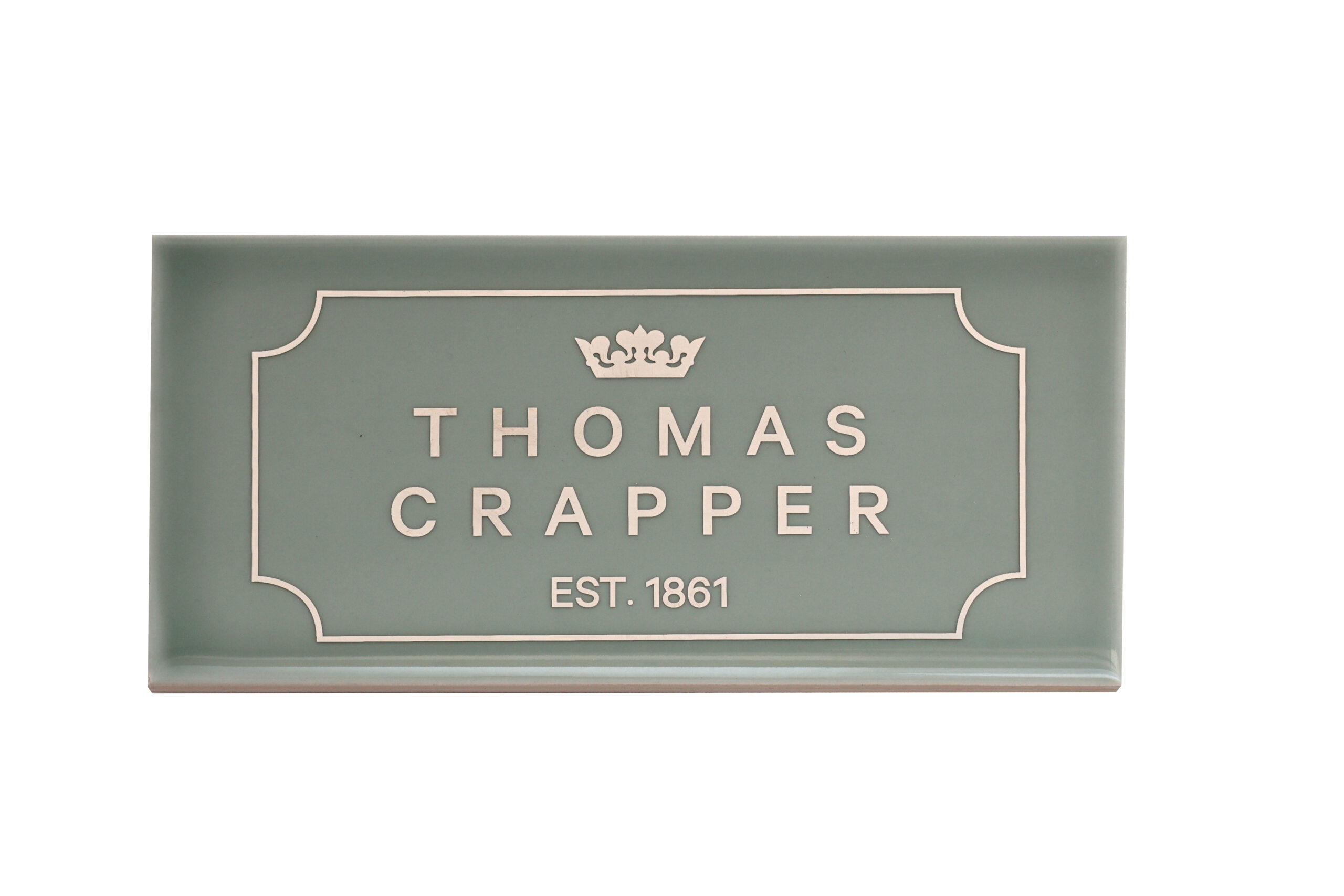 TCTINCG Thomas Crapper Декоративная плитка с логотипом Callinus Green Thomas Crapper  - Вид №1