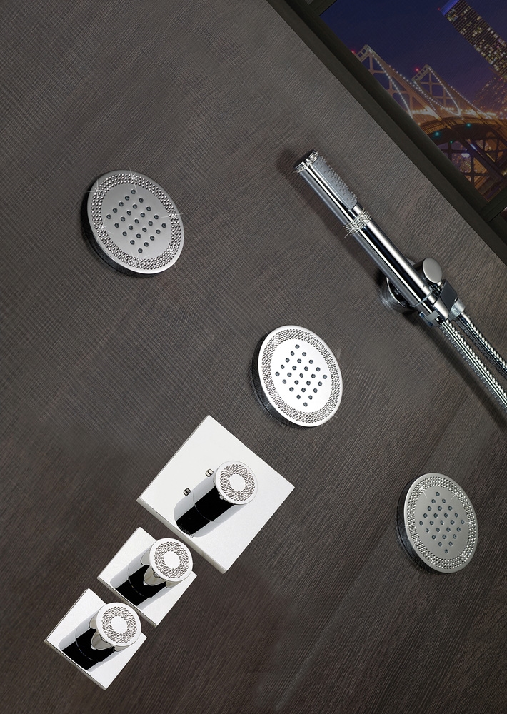 Z031203 + Z030201 000 Смеситель & запорный кран Oki 2 Outlets LP BOSSINI  - Вид №4