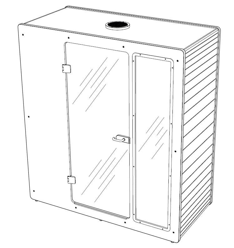 Акустическая офисная кабина со встроенным освещением IMPACT ACOUSTIC® CHATPOD 350 ARCH-00060495 - Вид №3