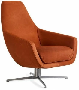 Montis Кожаное кресло с 4 спицами и подлокотниками Enzo