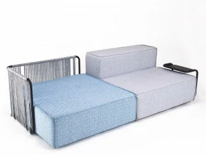 Unopiù Модульный садовый диван со съемным чехлом из ткани