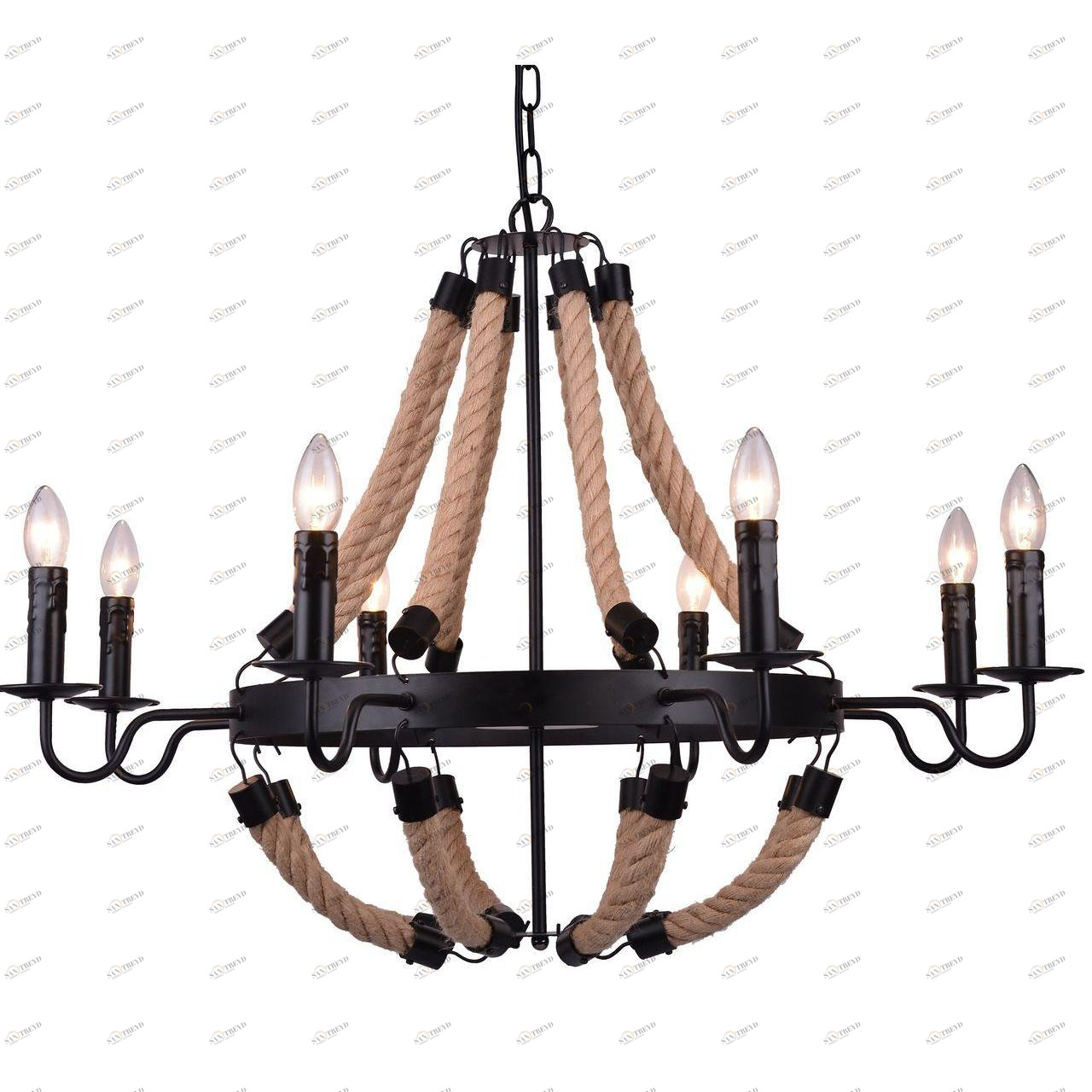 Подвесная люстра Arte Lamp Marsiglia A8956LM-8BK ARTE LAMP ДИЗАЙНЕРСКИЕ, MARSIGLIA 108423 Черный 
