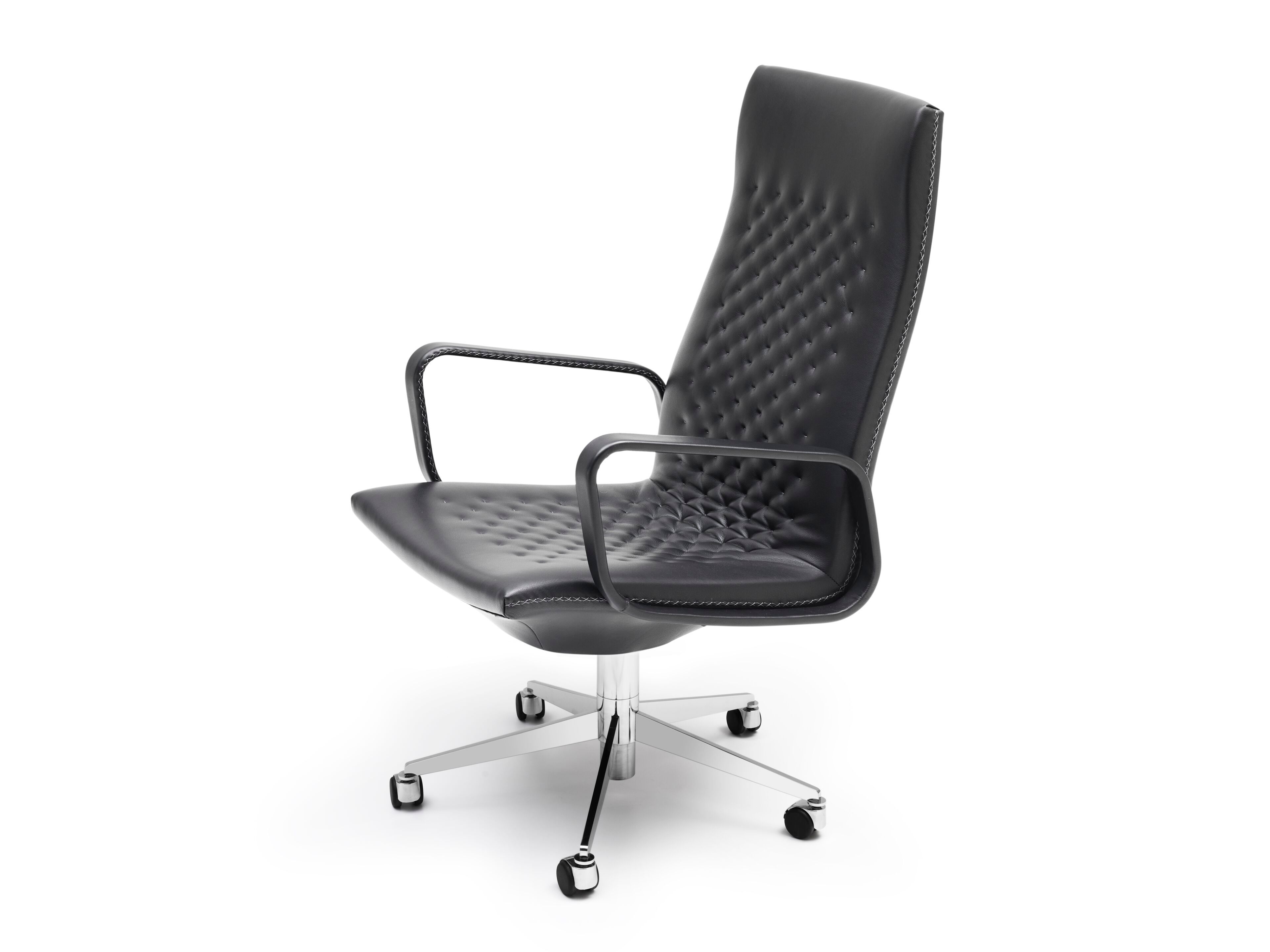 5 спиц с высокой спинкой кожаный поворотный операционный офисный стул de Sede DS-1051 ARCH-00052383 - Вид №1