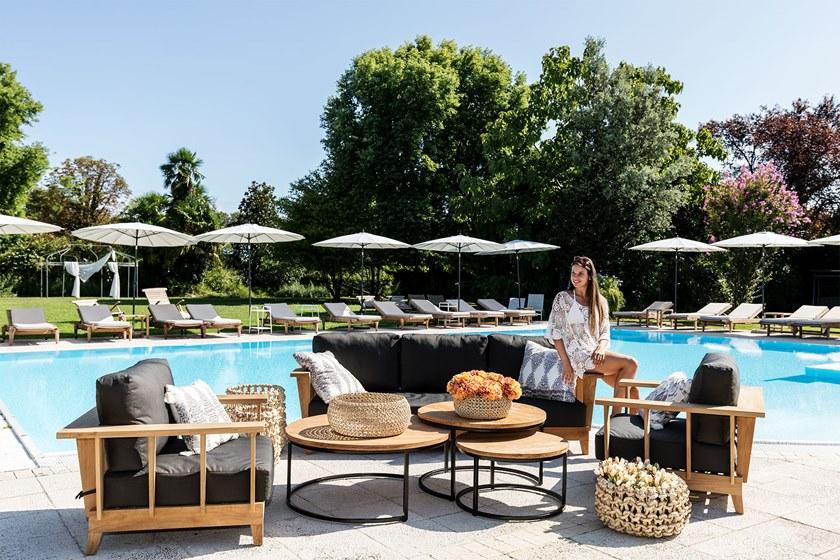 cbdesign Садовое кресло из тика с подлокотниками Meet you Tj 375 - Вид №7