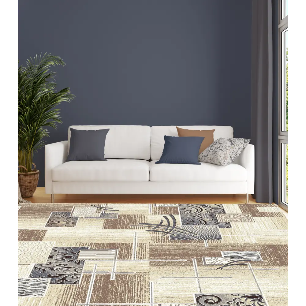 Дорожка ковровая «Мирта» 1 м, цвет бежевый ВИТЕБСКИЕ КОВРЫ STLM-2011672 - Вид №4