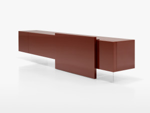 Низкий шкаф со светодиодной подсветкой