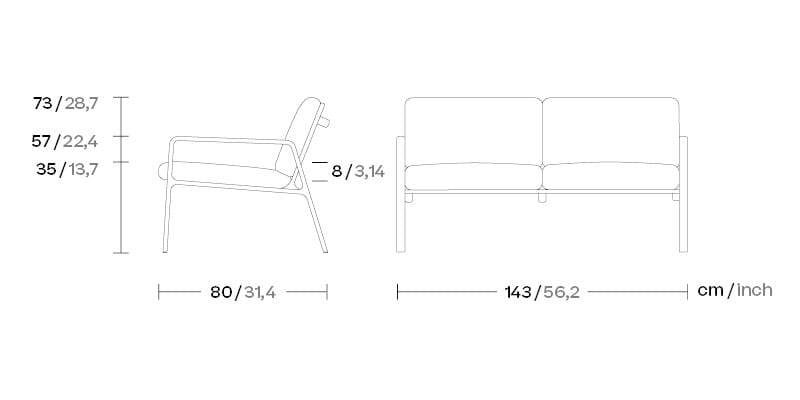 2-местный садовый диван Kettal Park Life ARCH-00132238 - Вид №3