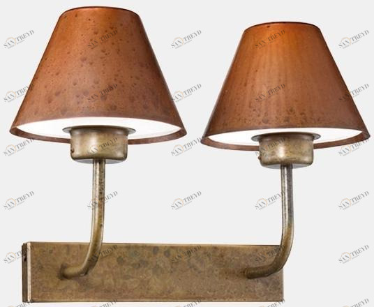 Il Fanale Настенный светильник для улицы из металла Fiordo 261.02.or