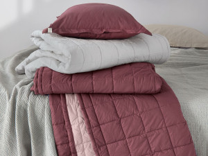 Органический хлопок перкаль стеганое покрывало