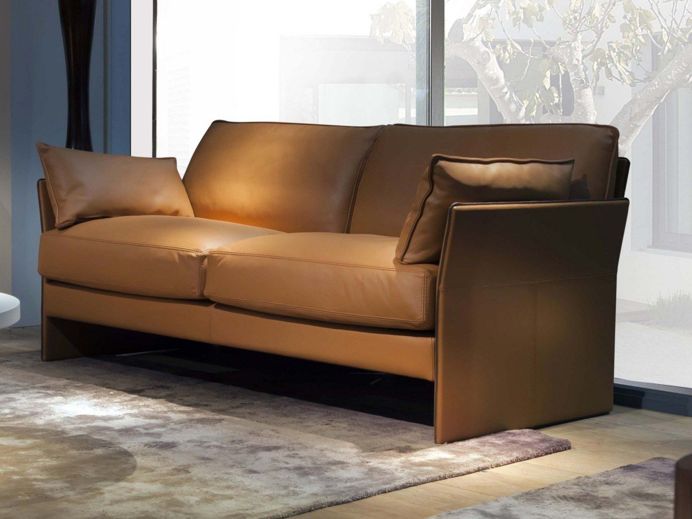 3-местный кожаный съемный диван Duvivier Canapés Faubourg ARCH-00106276 - Вид №3