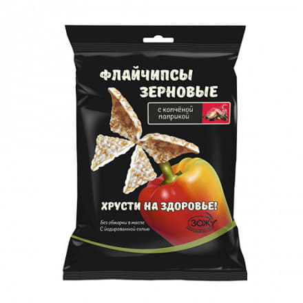 Флайчипсы зерновые с копченой паприкой 40 г Santreyd 13125 - Вид №1