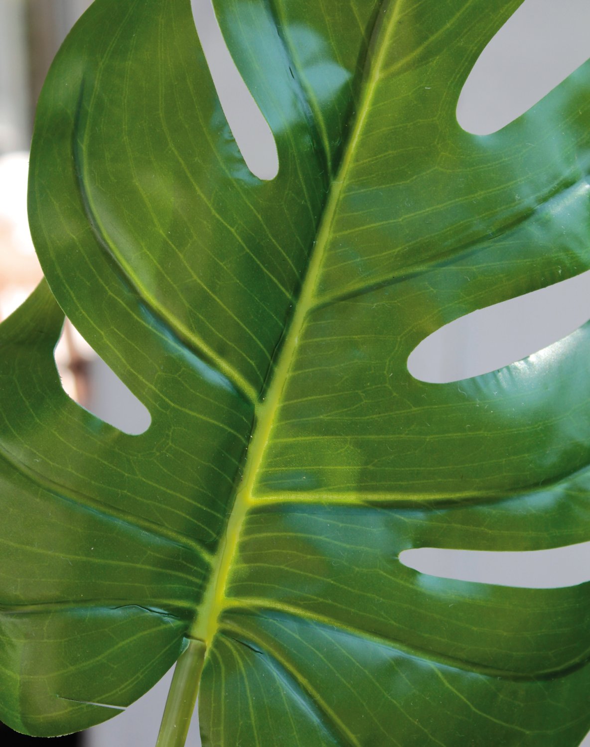 5284 883 a2 Пластиковый лист монстера, 56 см (лист 25 см), зеленый H-andreas  - Вид №1