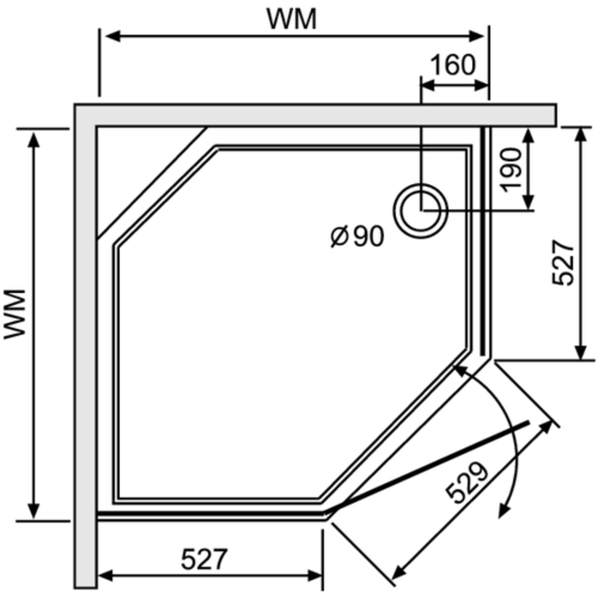 392.101010 DuschoSpot Collection душевая кабина Duscholux 45913 - Вид №1