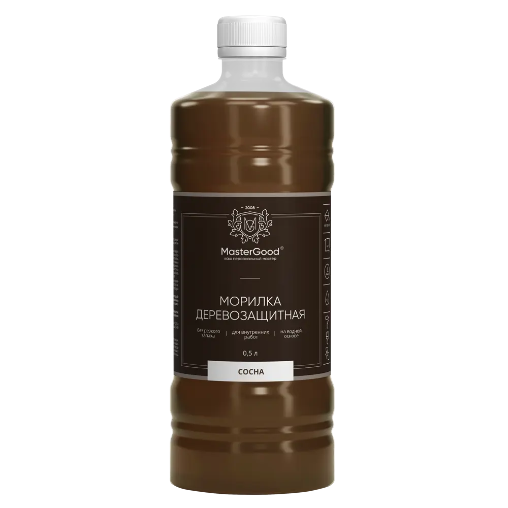 Морилка GOOD MASTER для дерева цвет сосна 0,5 л - натуральная тонировка 88038579 STLM-0076613 - Вид №1