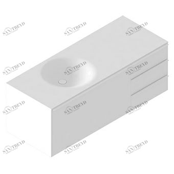 8MP204BI Подвесная тумба со встроенным умывальником  Kos by Zucchetti Morphing