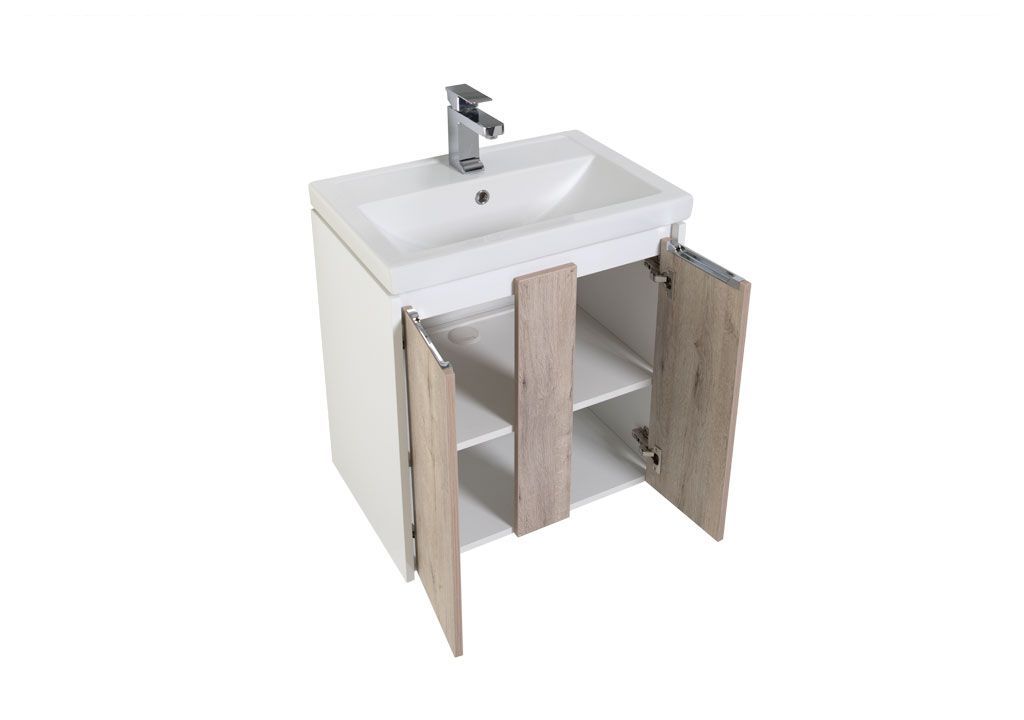 Мебель для ванной Aquanet Клио 60 дуб кантри/белый 00196487 - Вид №3