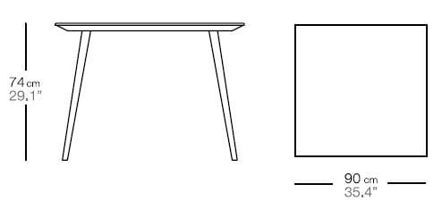 Квадратный садовый стол Bivaq Vint ARCH-00116407 - Вид №3
