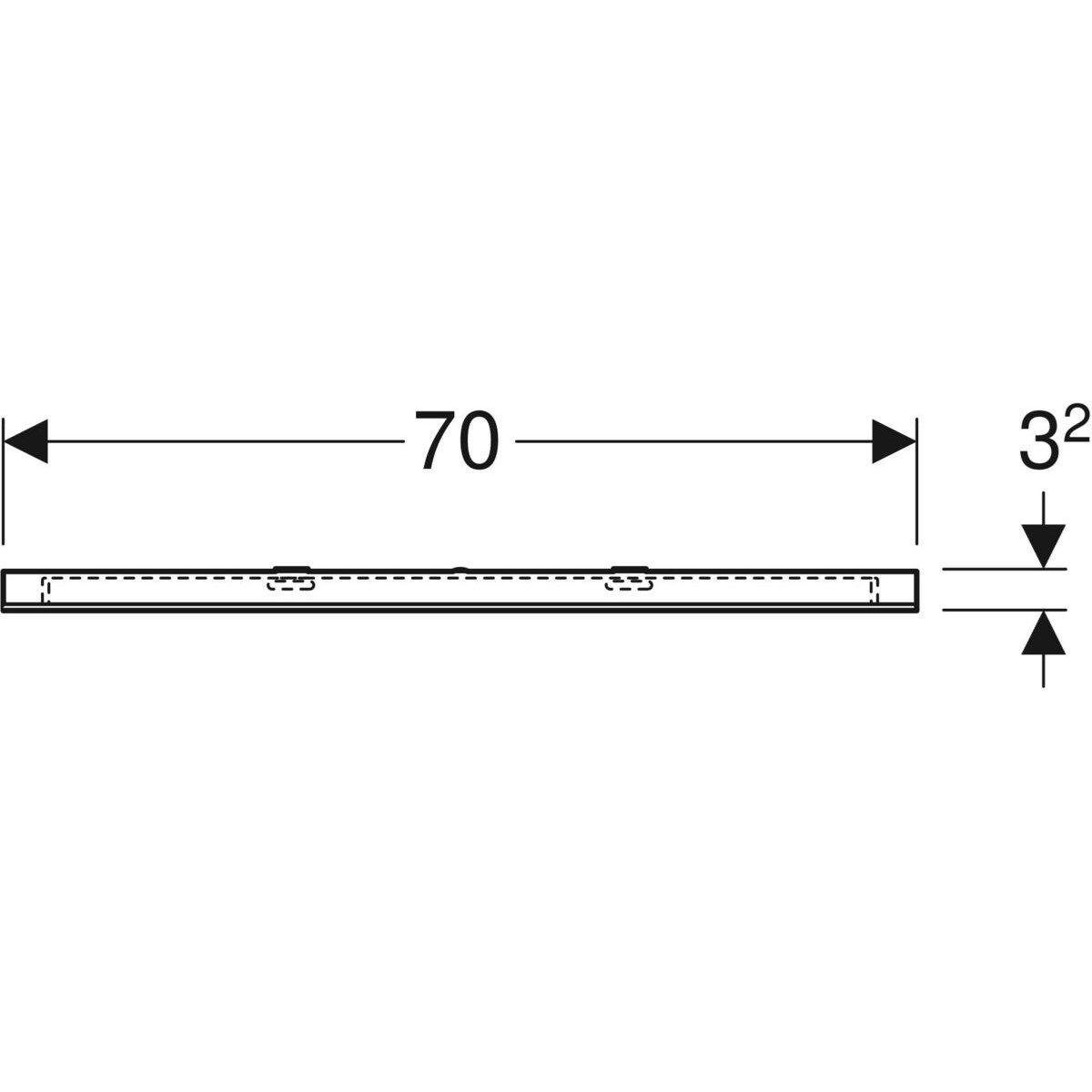 Зеркало со встроенным настенным освещением для ванной комнаты Geberit Option ARCH-00060536 - Вид №4