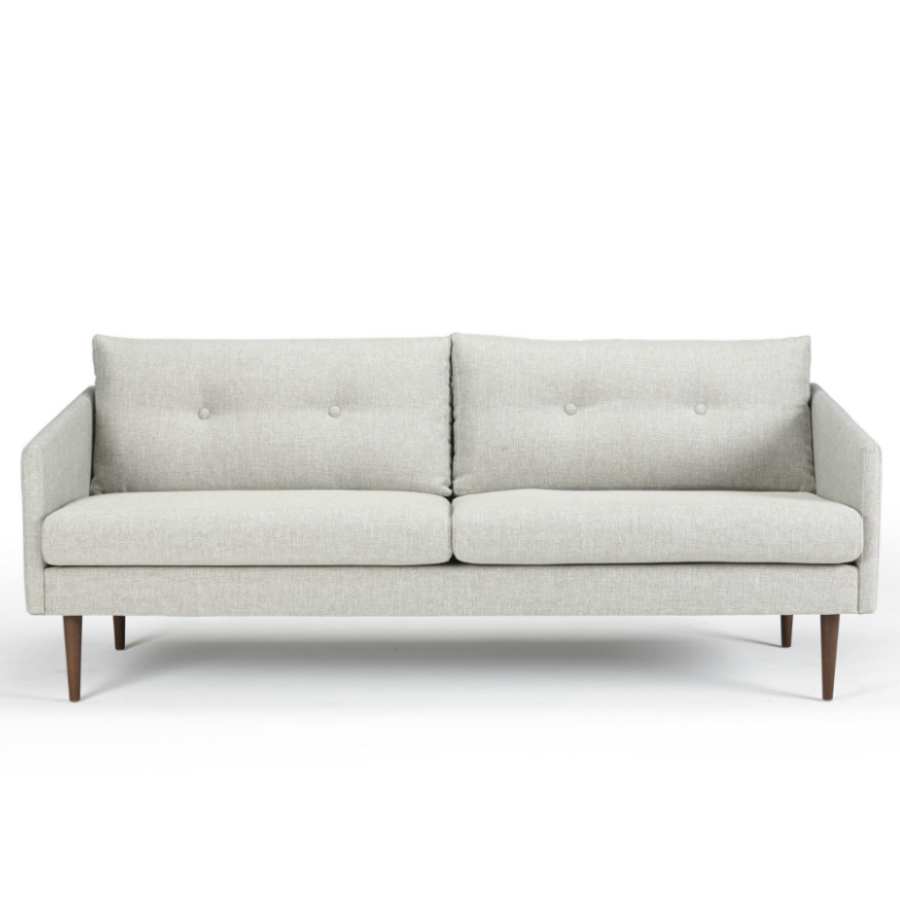 Диван трехместный Anton с ножками из дуба/грецкого ореха, темно-песочный Kragelund 3750324244 - Вид №2