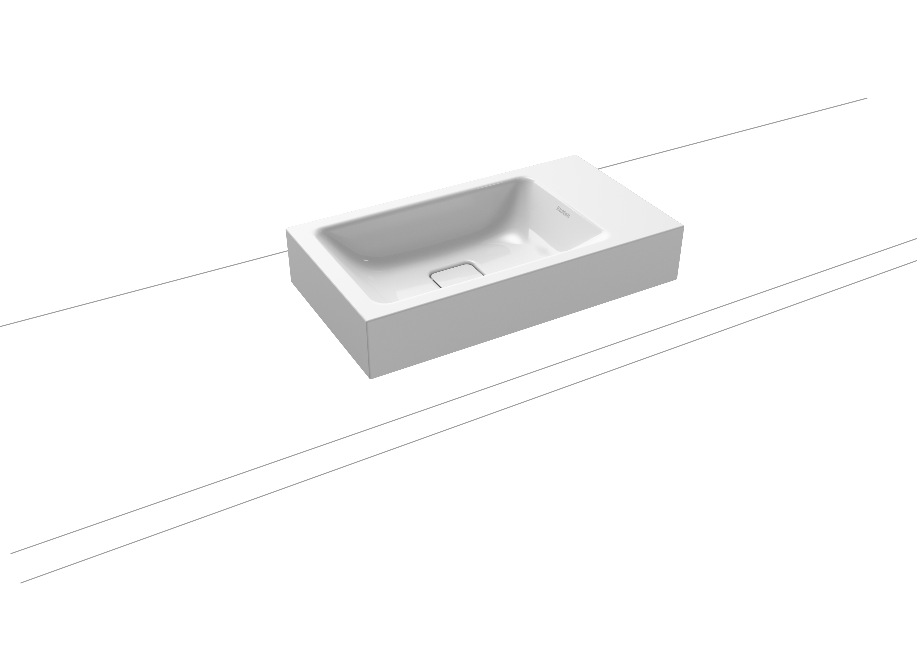 Умывальник KALDEWEI Сталь эмалированная 3074 448 теплый серый 60 30743083448  - Вид №1