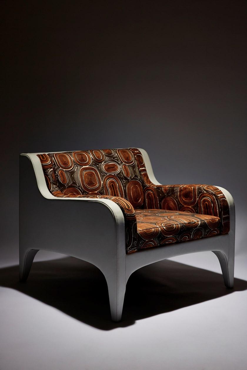 REDA AMALOU DESIGN Кресло из кожи и ткани sun-id-1399517 - Вид №13