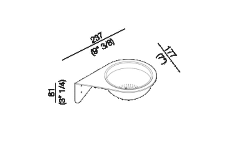 Мыльница из полипропилена Agape AL DENTE ARCH-00024199 - Вид №4